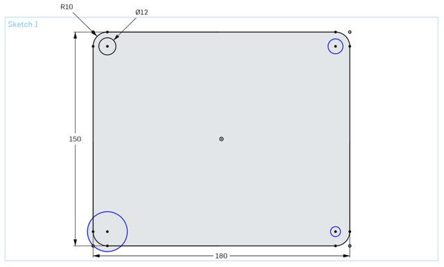 Box or Drag Selection in Onshape Sketches