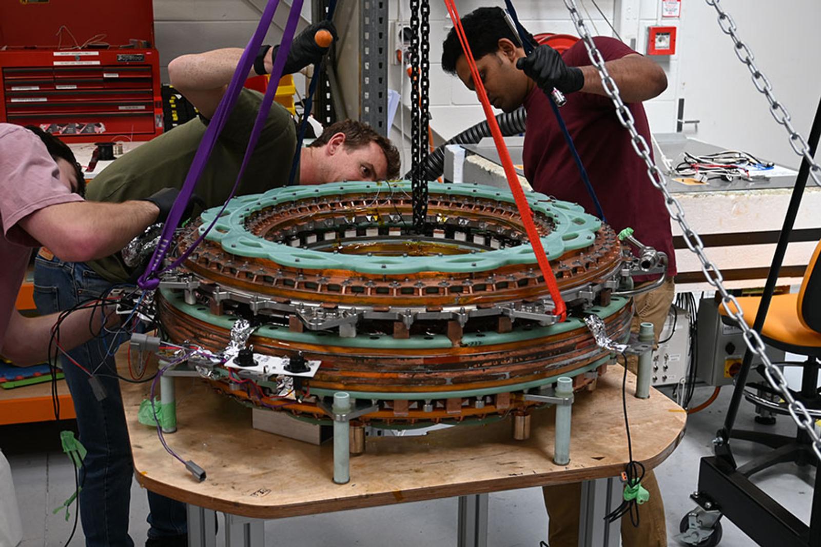 Installation of OpenStar’s Junior fusion magnet