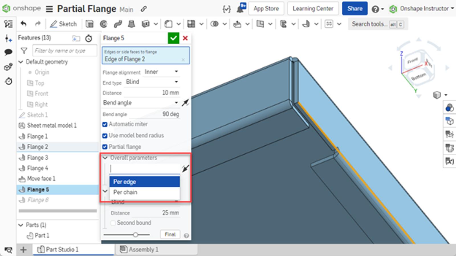 more partial flange options
