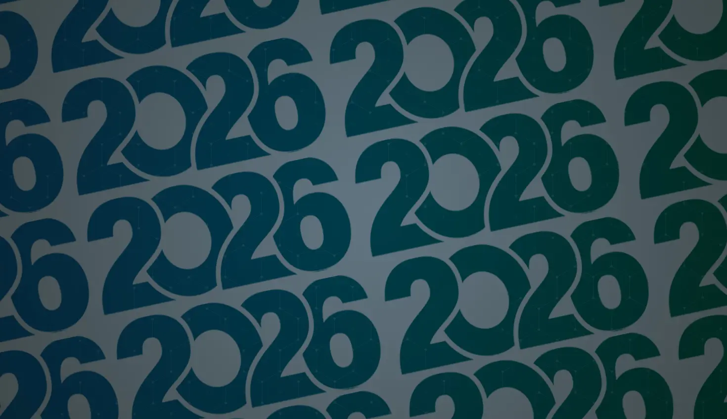 Illustration avec une superposition montrant 2026 répétée sur plusieurs lignes.