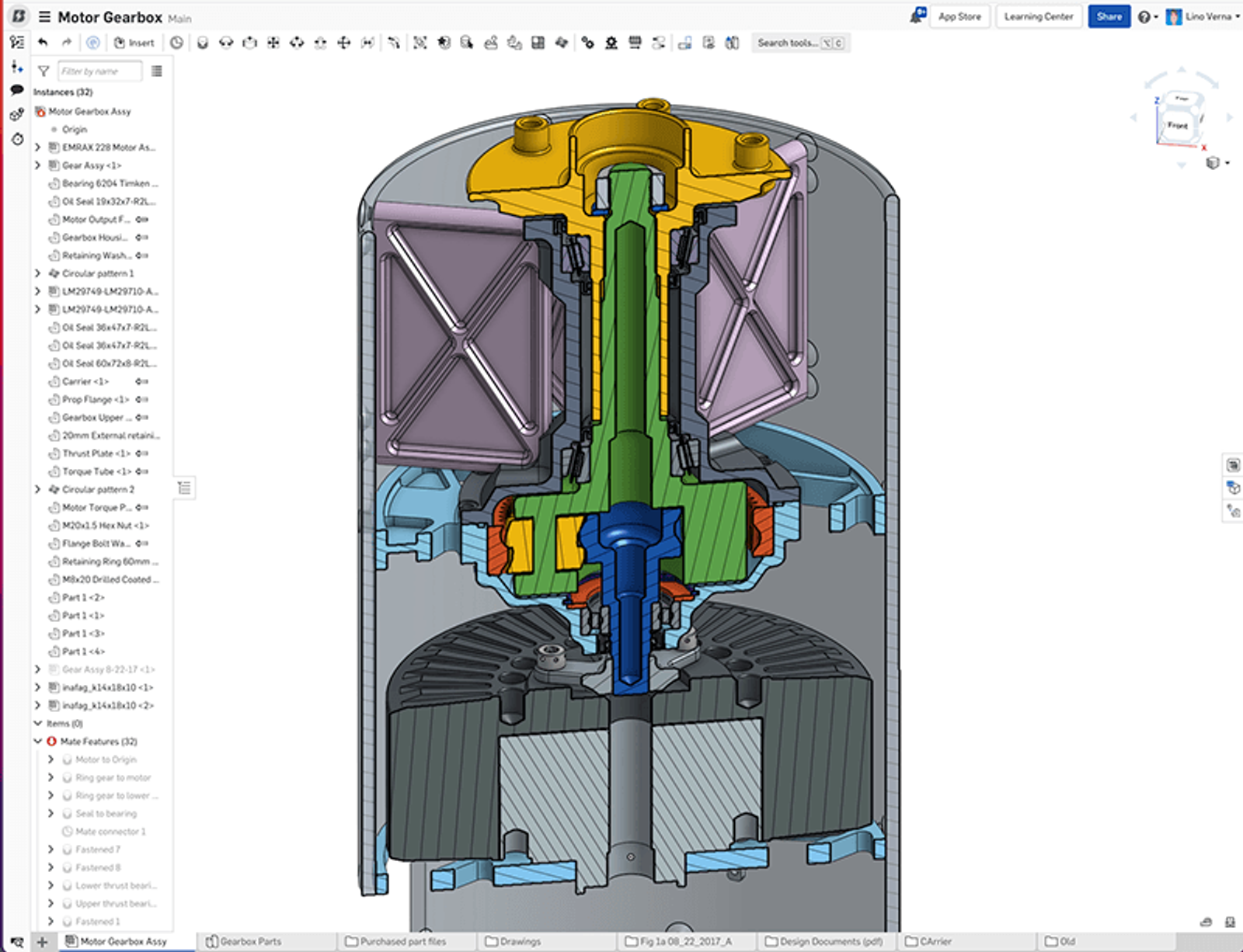CAD-Modell von BETA Technology in Onshape