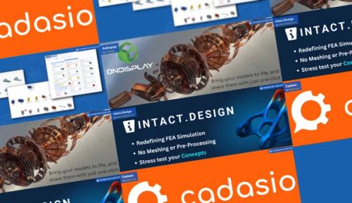 Illustration of App Store logos for Intact, OnDisplay, and Cadasio.