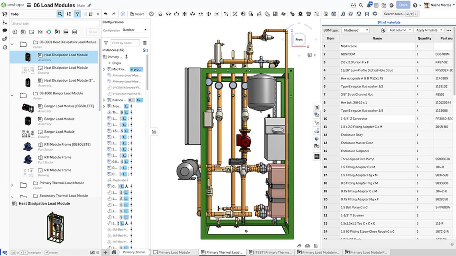 Dalkia's design in Onshape.
