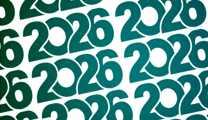Illustration showing 2026 repeated in several rows.