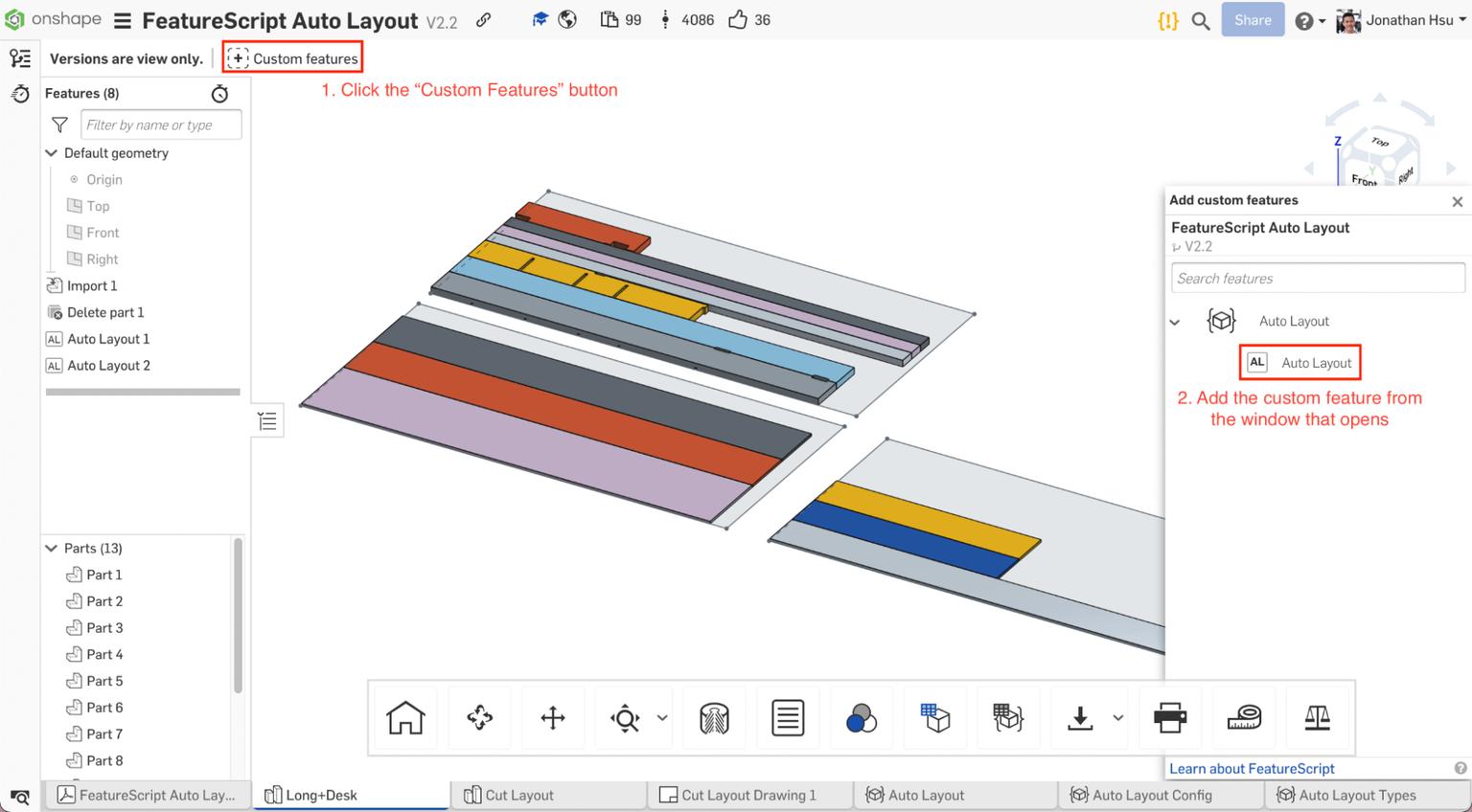 Onshape Feature Tree Getting Started with FeatureScript in Education and Manufacturing - Onshape