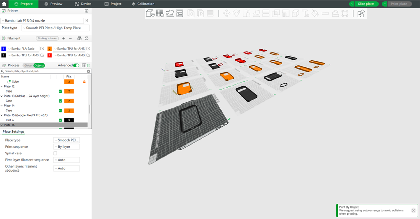 Screenshot showing custom 3D-modeled phone cases in Onshape.