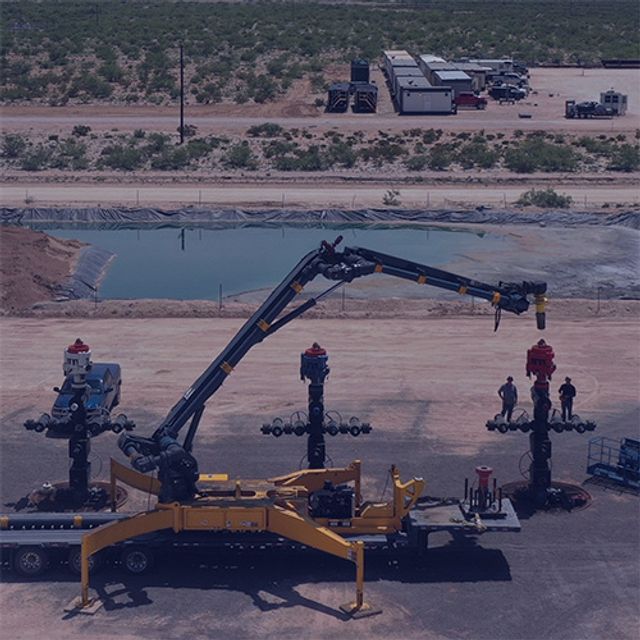 photo of FHE FracLock Well Connector on a job site