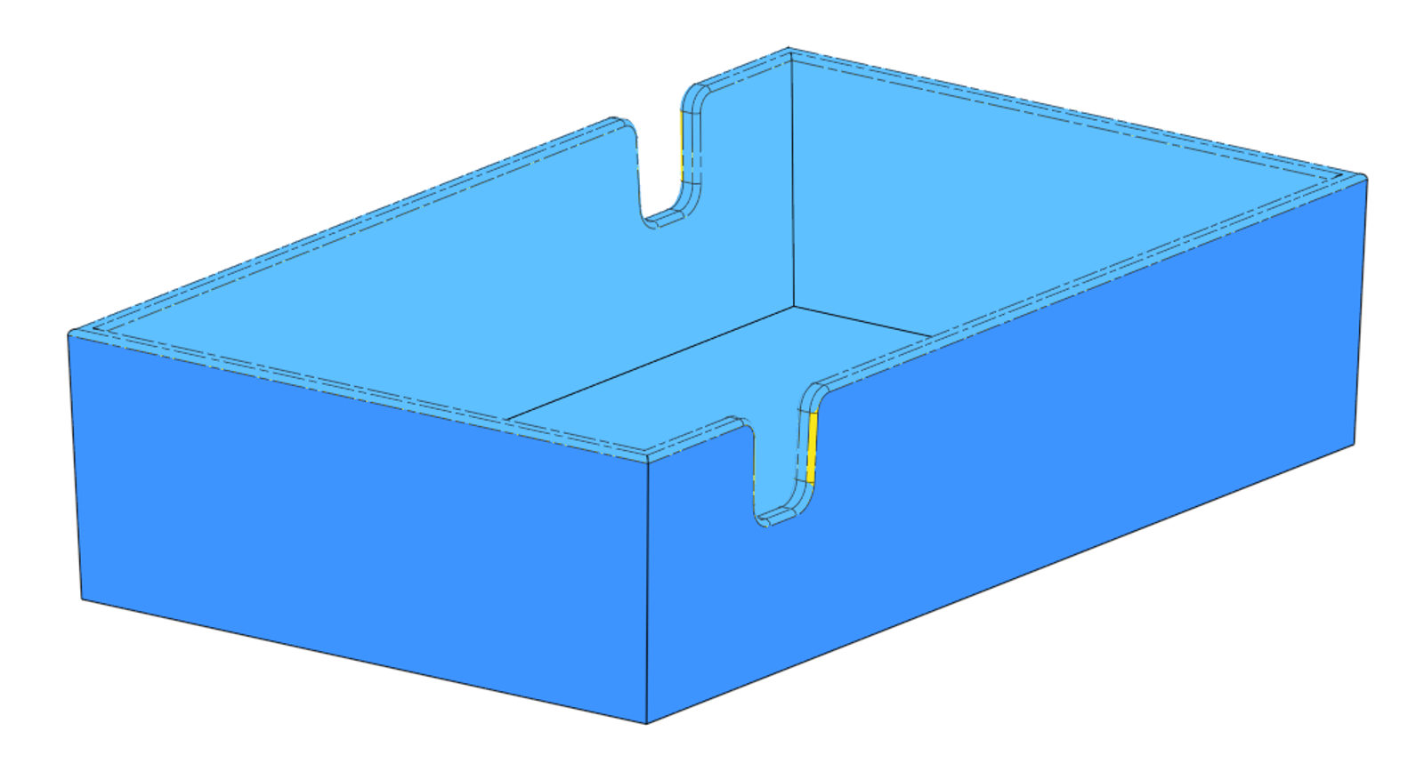 Onshape GUI showing a CAD model with fillets.