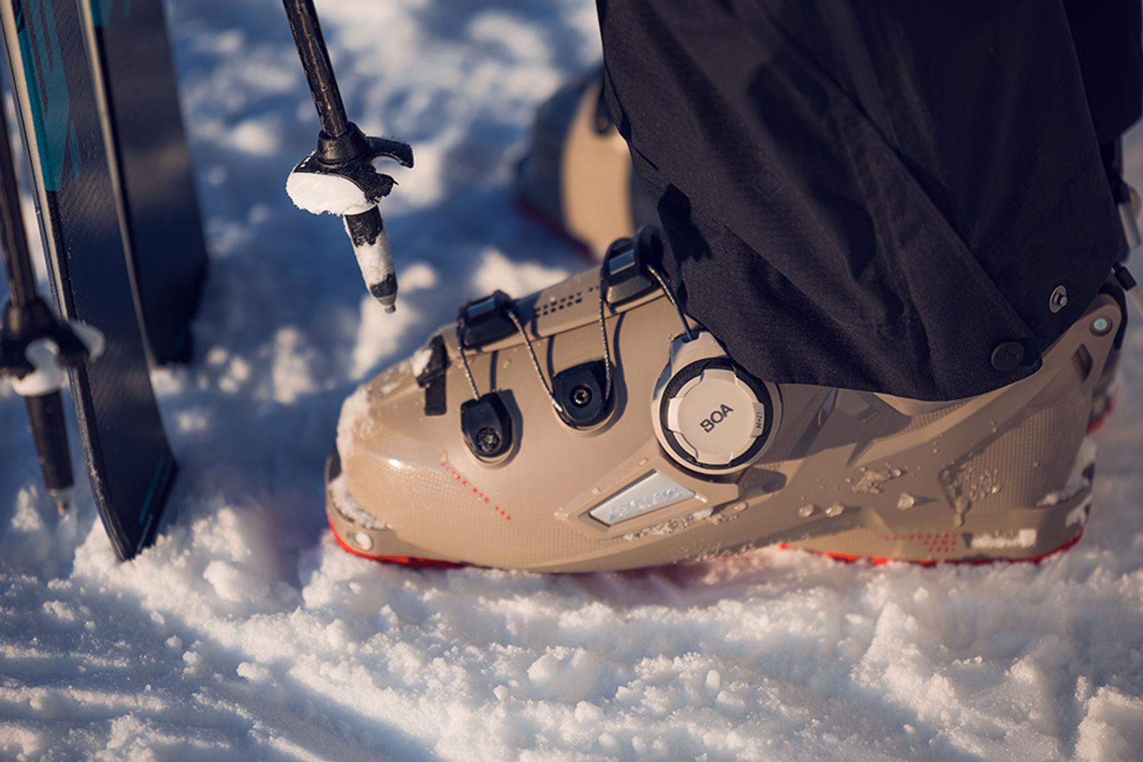 BOA’s H+I1 Lacing System on a ski boot