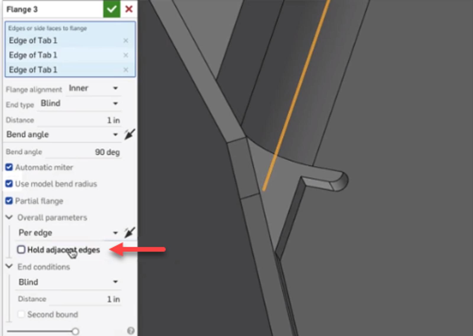 hold adjacent edges option unselected