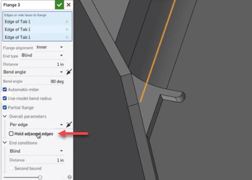 hold adjacent edges option unselected