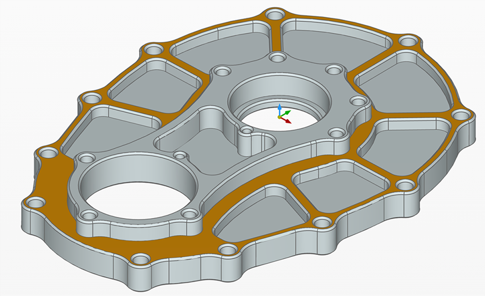 Select the face to remove extra material