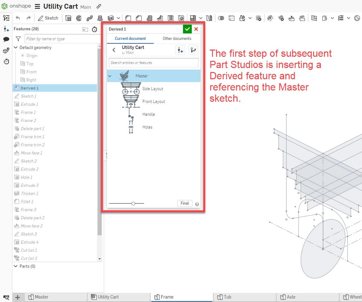 Insert a Derived feature