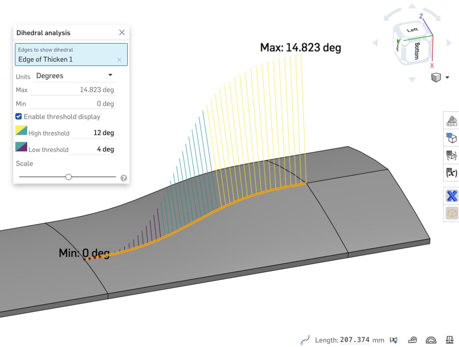 Tech Tip: Use Dihedral Analysis to Inspect Connectivity Between Two Faces