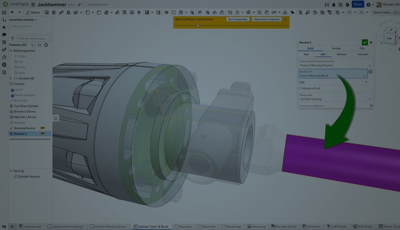 How to Work with Axes in Onshape Part Studios