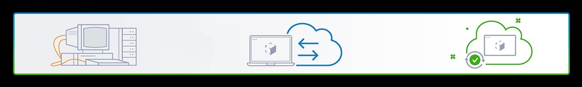 Illustration showing how CAD data communicates.