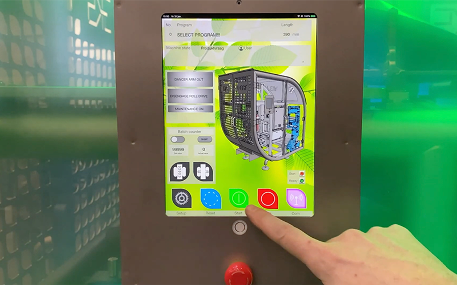 To save its customers money on maintenance, GKS Packaging installed standard iPads as control panels instead of custom touch screens.