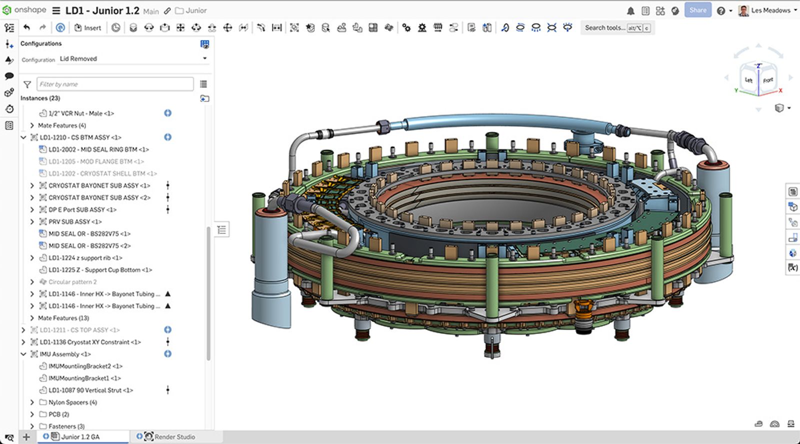 OpenStar’s fusion magnet, Junior, designed in Onshape.
