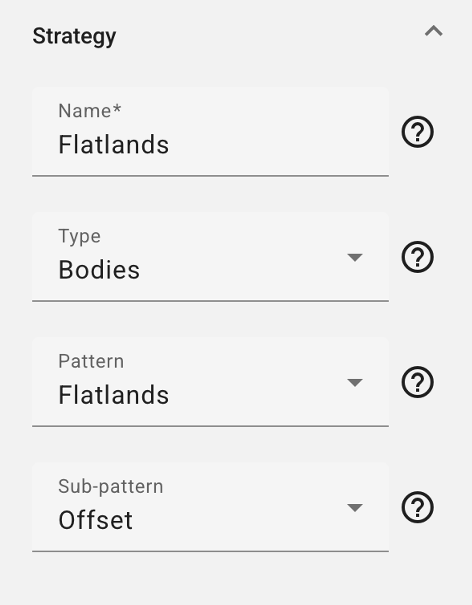 Select Bodies and Pattern