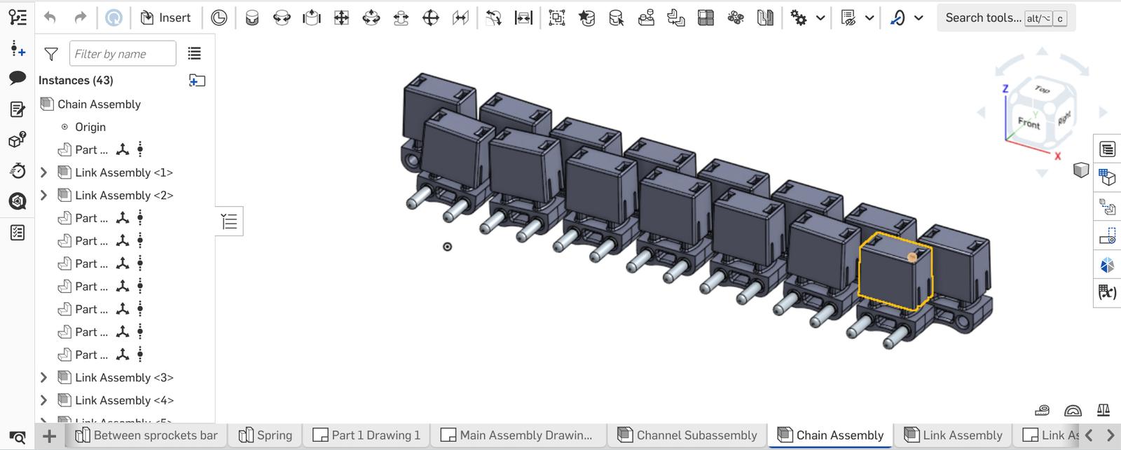 CAD model showing BoxTube's innovative design.