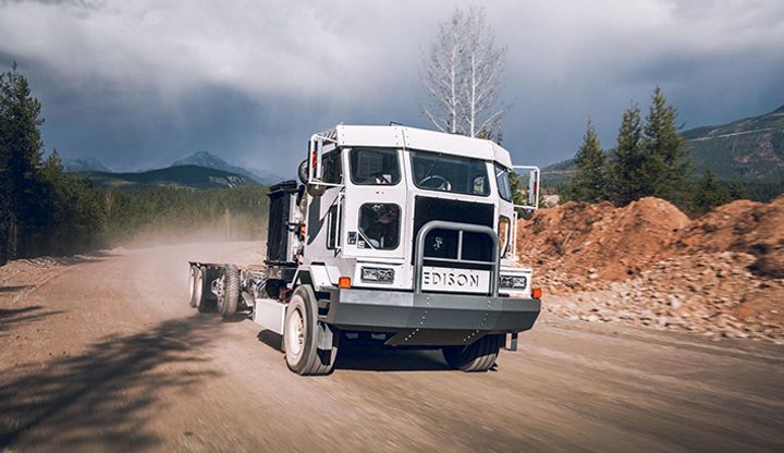 Image showing a hybrid trucks designed by Edison Motors.