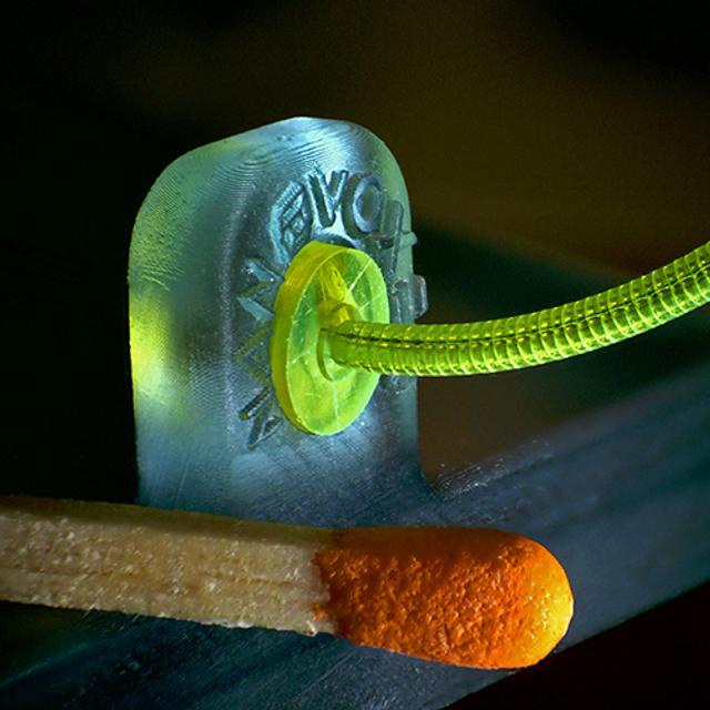 NanoVoxel product next to matchstick