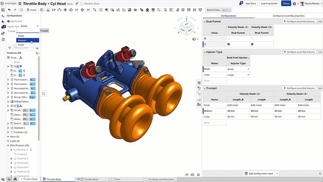 3D CAD Configurations for Products & Parts