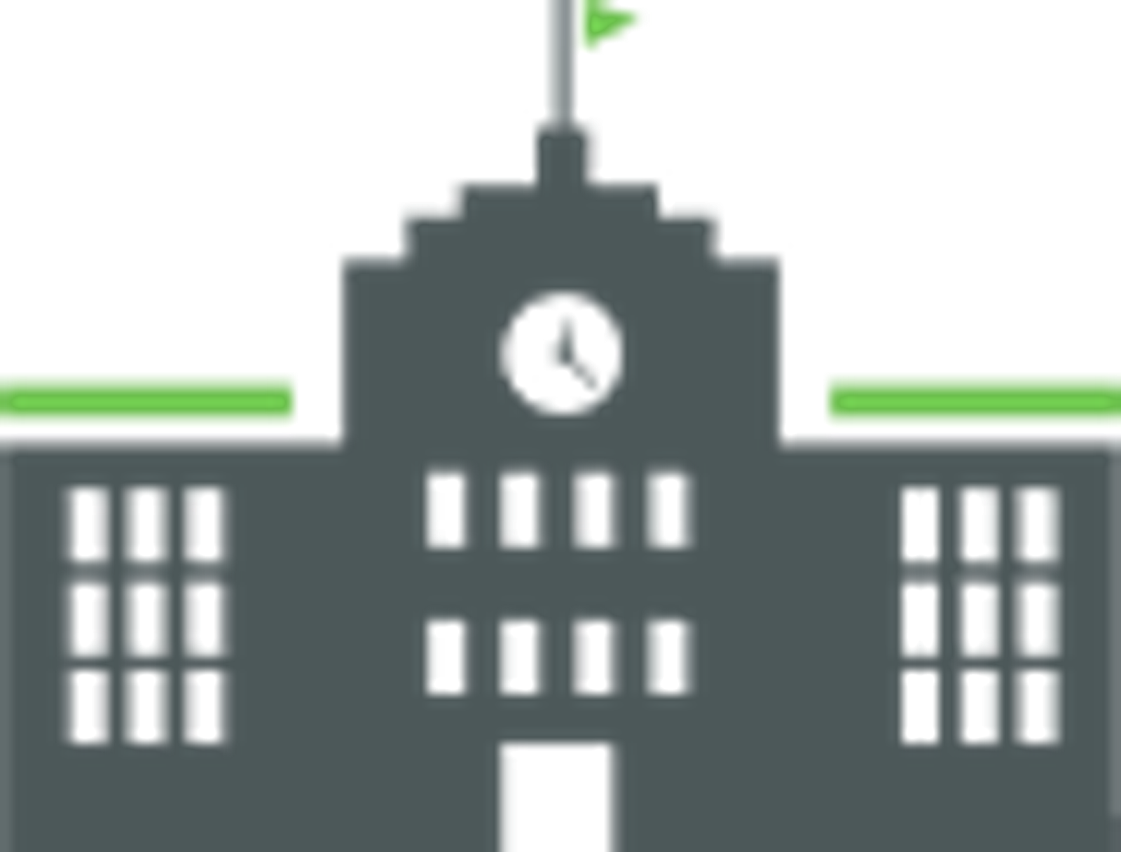 Icon of a facade of a school building.