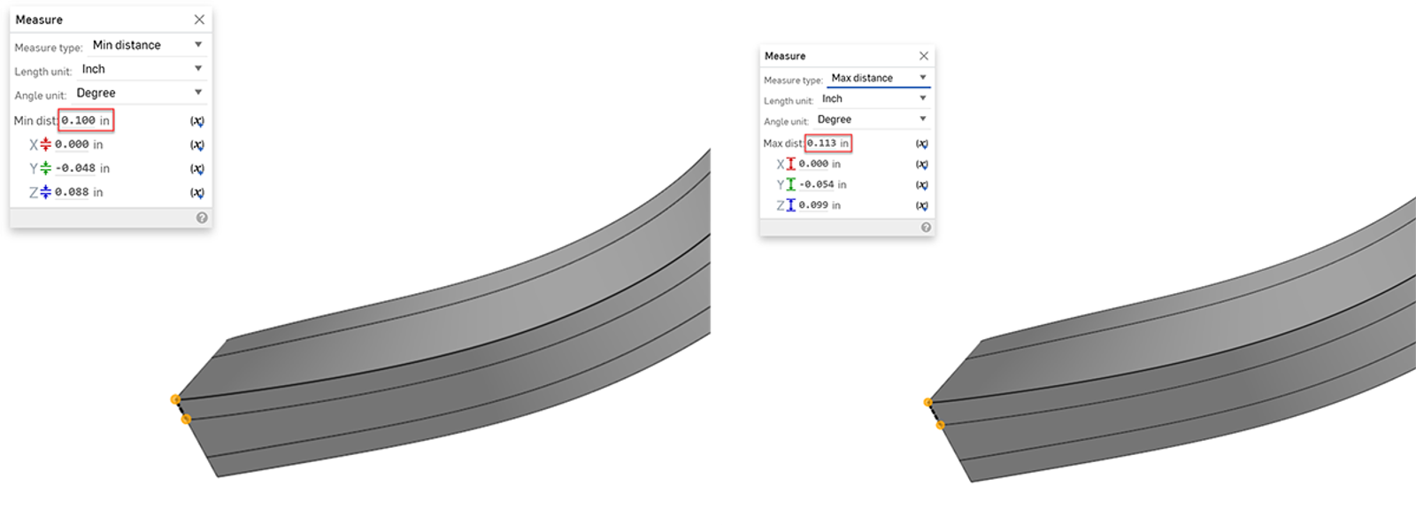 Offset curve vs. sketch and split face