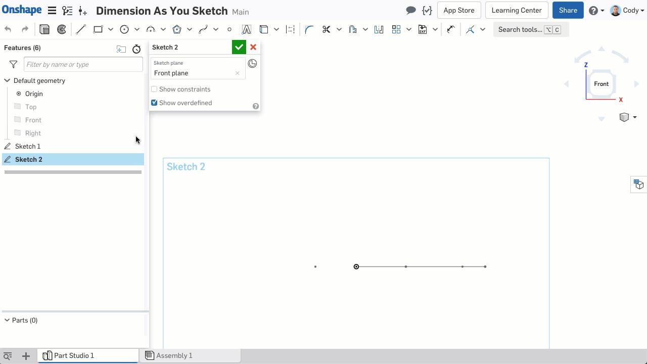 DimensionAsYouSketch