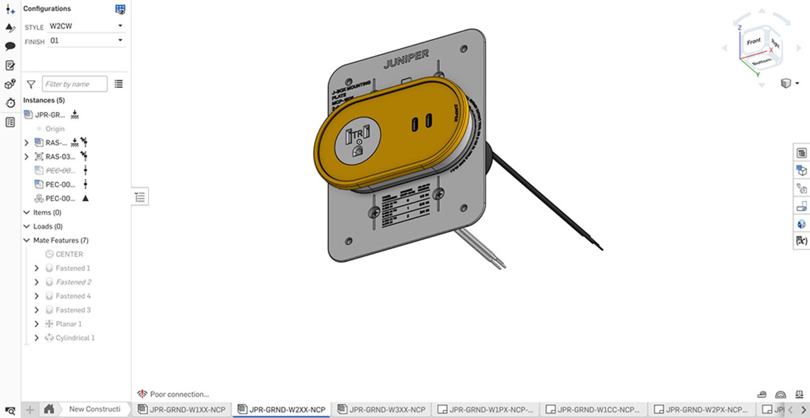 Juniper CAD model in Onshape