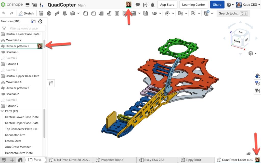 Onshape Interface Overview Tech Tip: Simultaneous Editing, Sharing and Real-Time Collaboration in ...