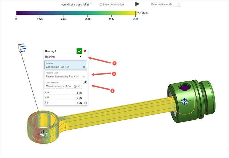 specifying bearing loads needs three things: load type, face where load is applied and the direction of the application