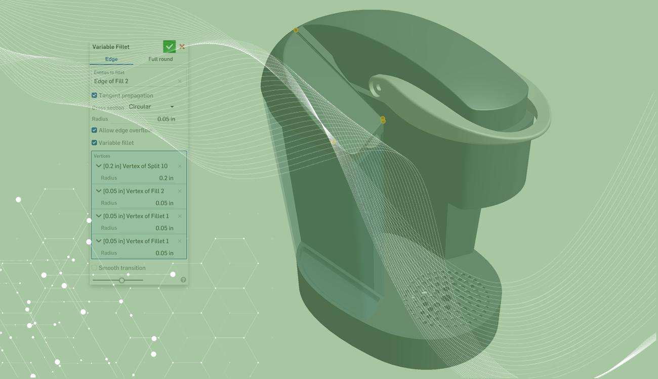 Tech Tip: How to Use Sketch Points for Variable Fillets in Onshape