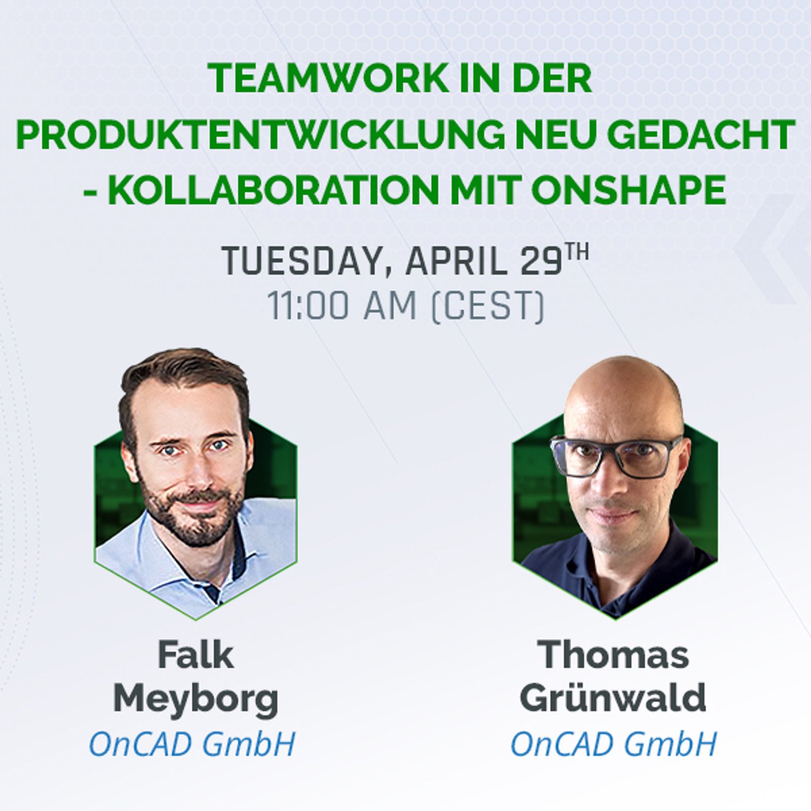 event card with title and speakers