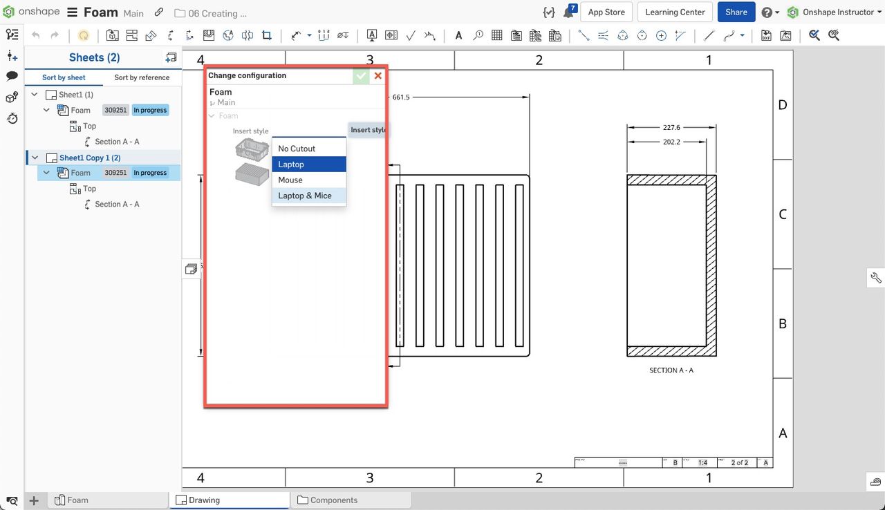 Tech Tip: How to Create an Onshape Drawing Using Configurations