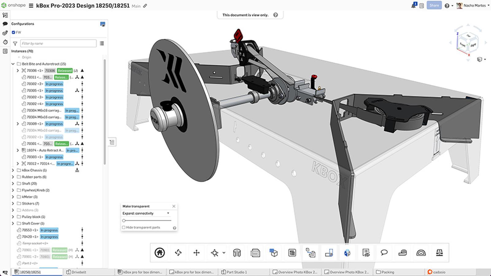 kBox Flywheel Design in Onshape