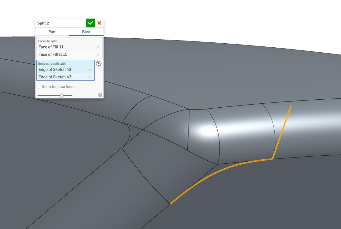 Entities to split with