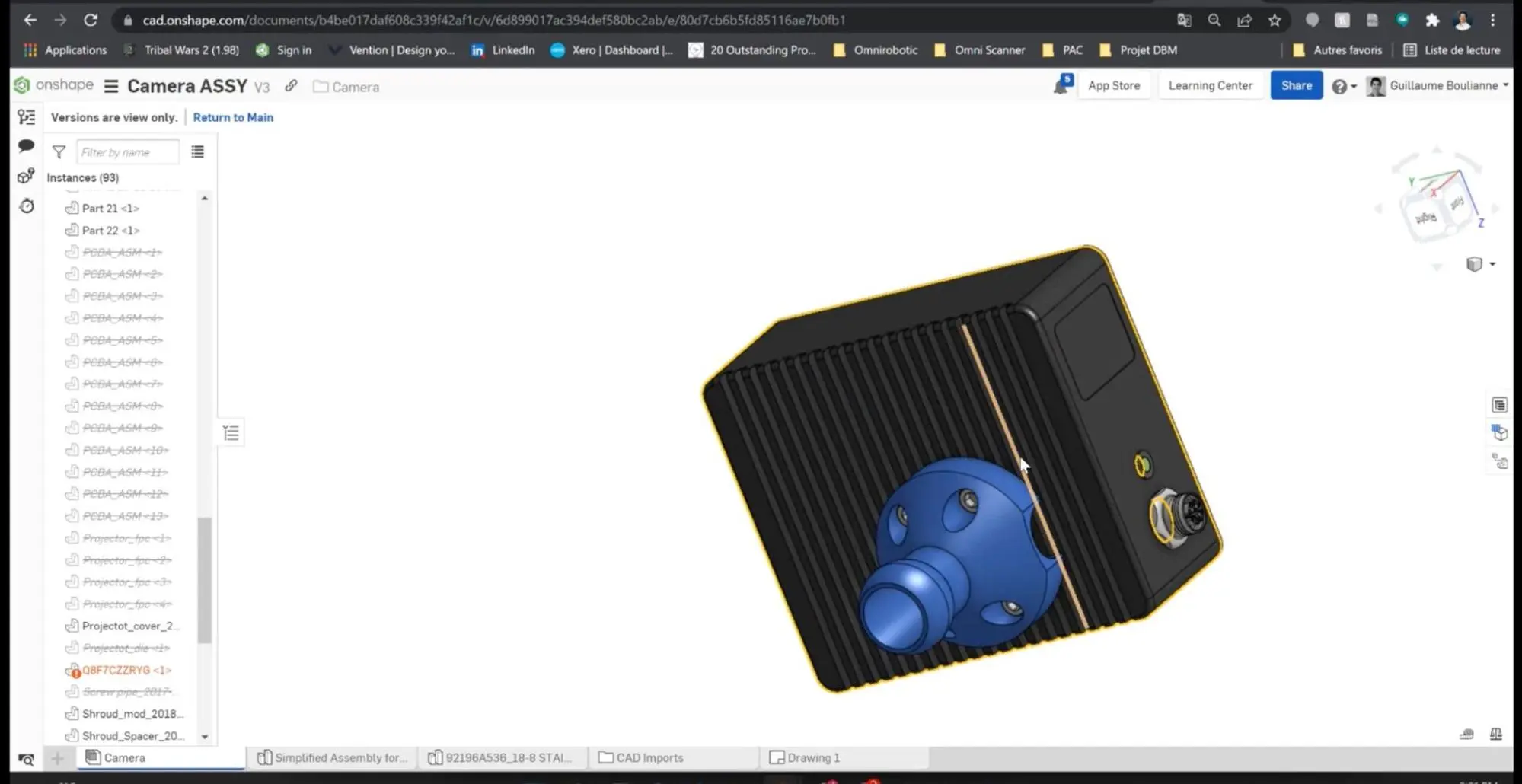 Automation system design in Onshape