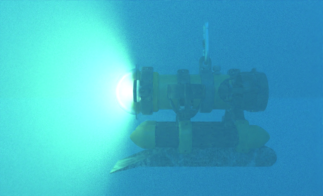 rendering of an underwater rov