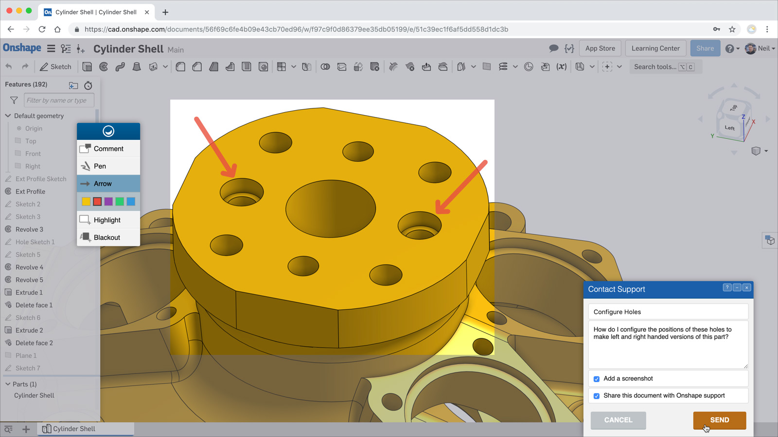 Direct support in Onshape Product Development Platform