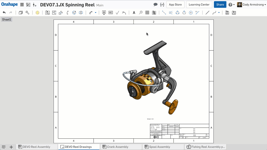 GIF animating inserting a Bill of Materials into CAD cloud software interface | Onshape