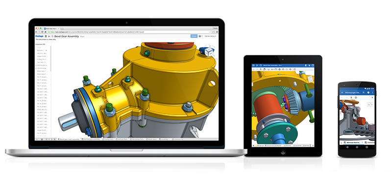 Onshape on a variety of devices