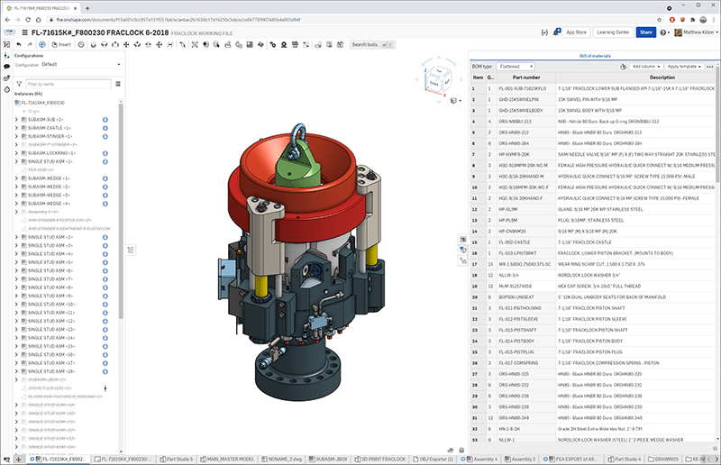 FHE Fraclock CAD model in Onshape
